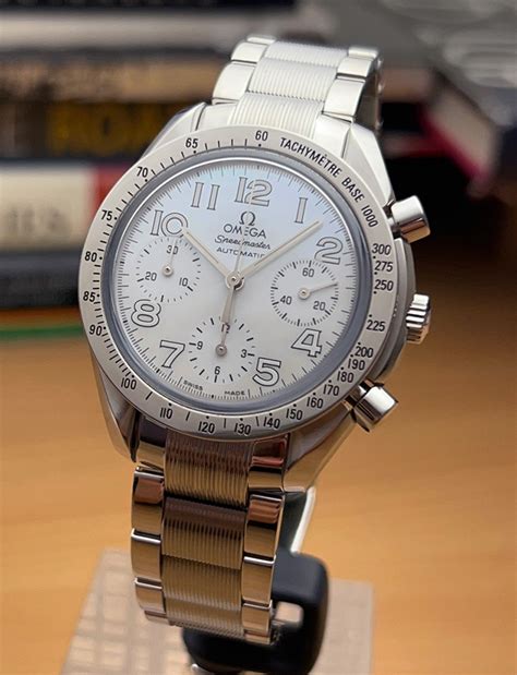 omega mother of pearl speedmaster|Omega Speedmaster moon watch.